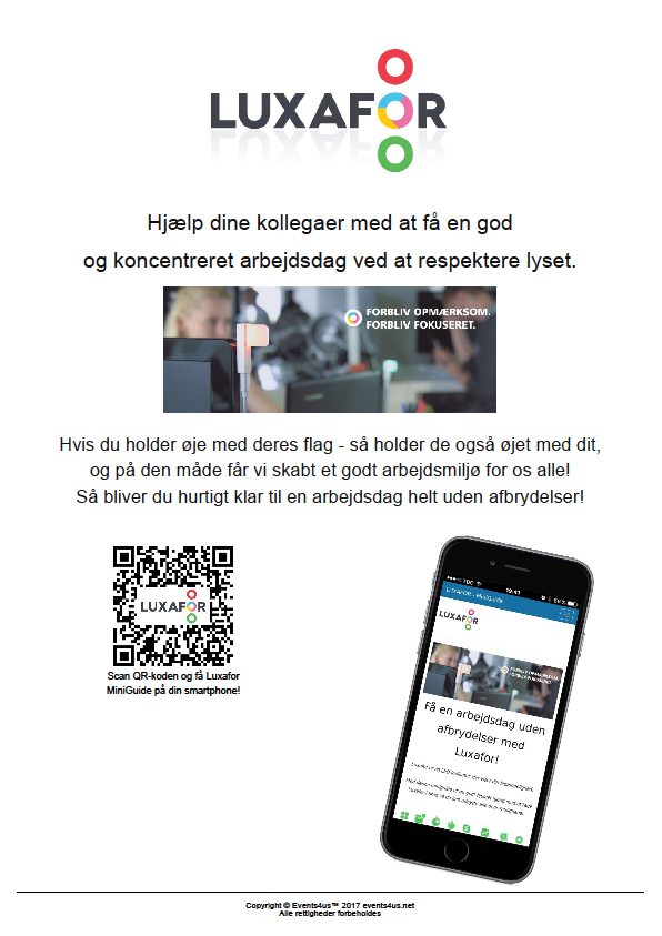 Hjælp dine kollegaer med at få en god og koncentreret arbejdsdag ved at respektere lyset.