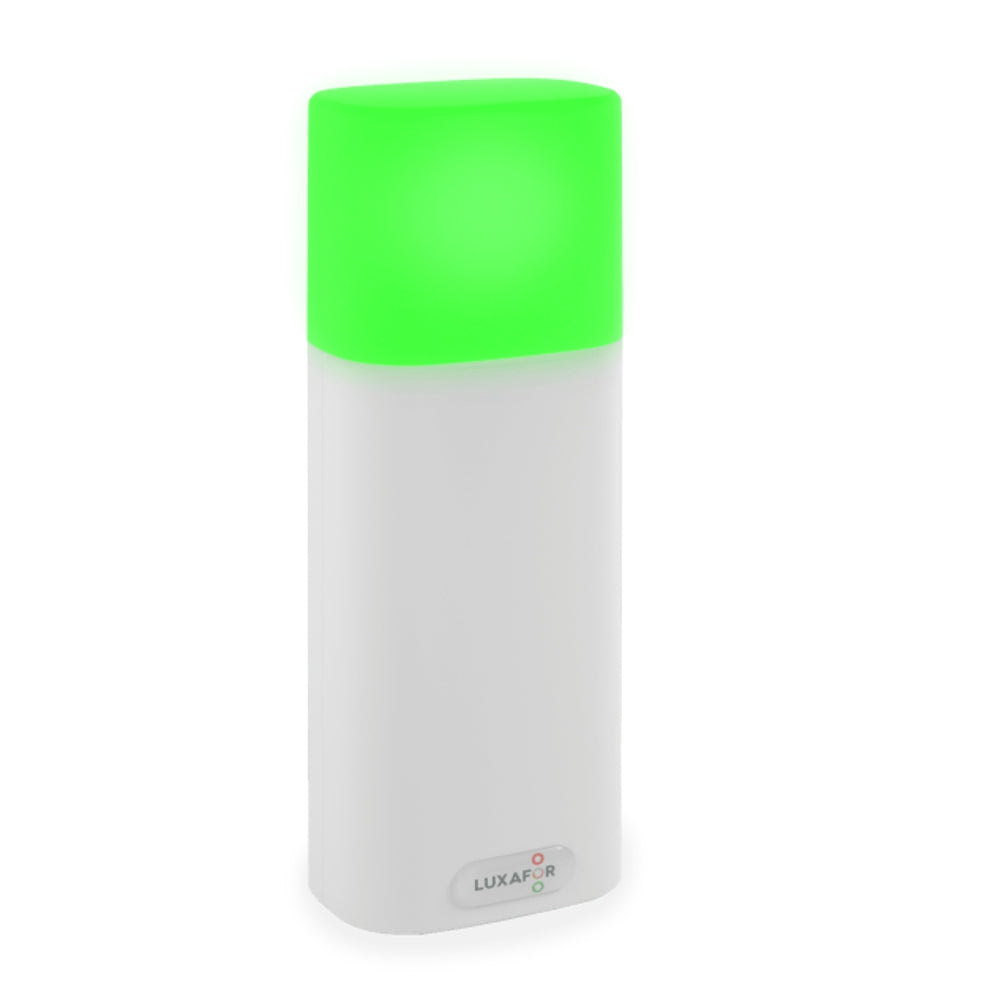 Luxafor Bluetooth Pro Busylight hvit lyser grønt uten bakgrunn